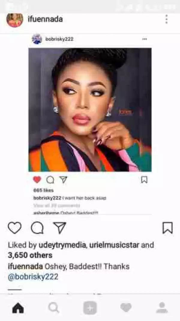 BBNaija: See Who Uti Nwachukwu And Bobrisky Are Voting Back To The House